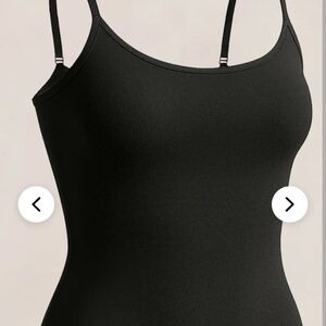 Essentials Scoop Neck Cami in Black